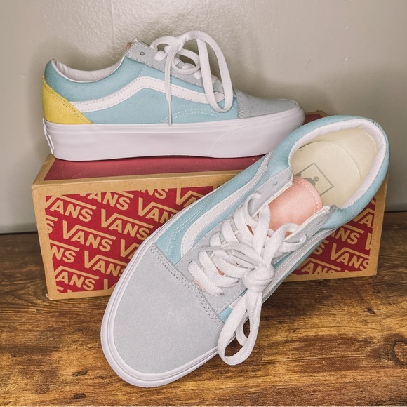 Vans Shoes - Never Worn Pastel Vans Women’s